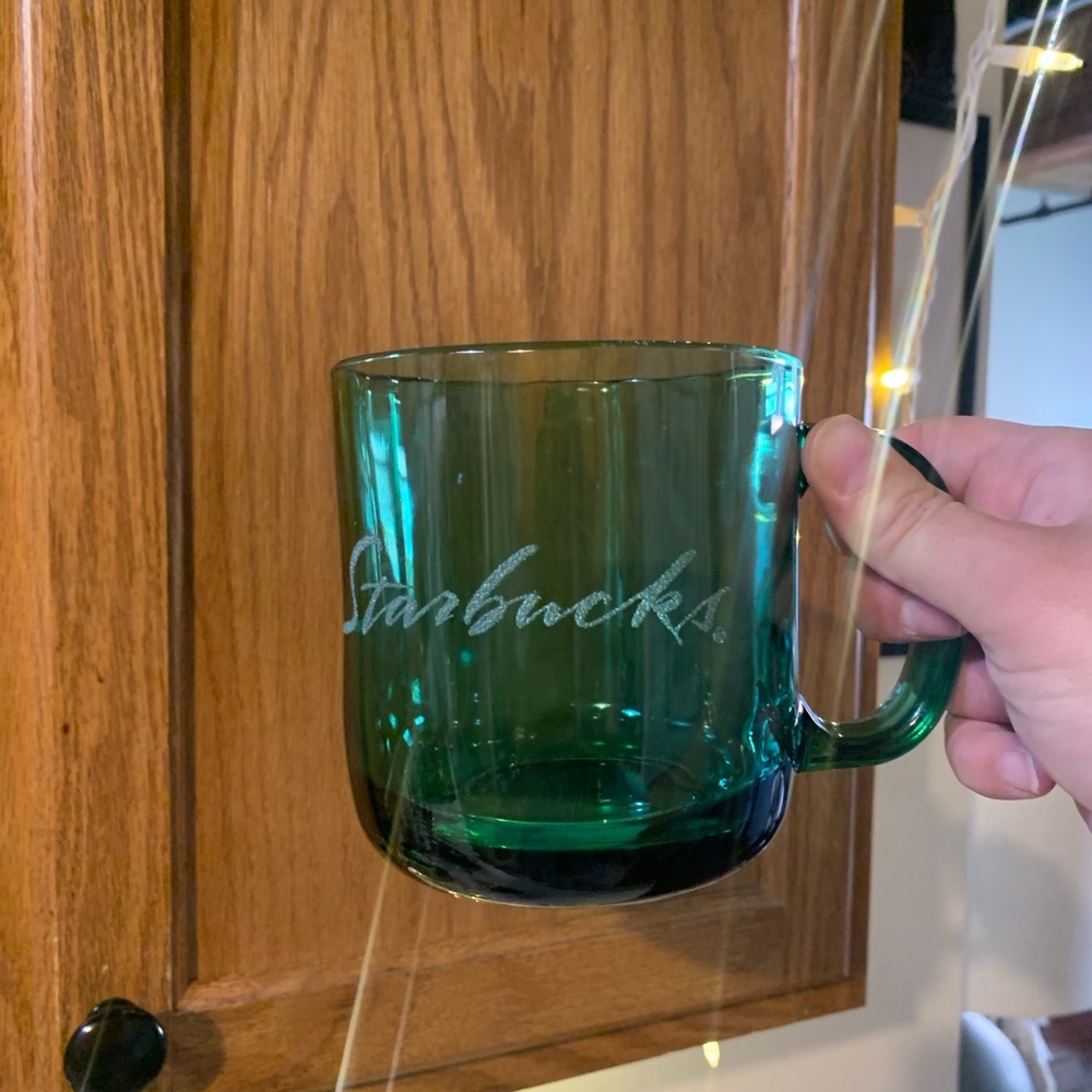 Starbucks Emerald Green Glass Mug